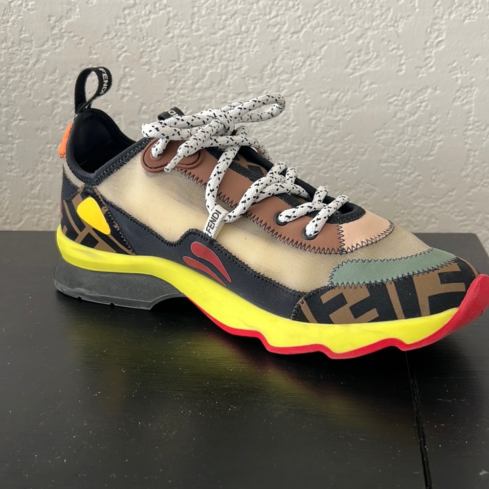 Authentic Fendi Women’s sneakers. Multicolor Technical Mesh
